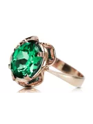 Original Vintage 14K Rose Gold Emerald Ring Vintage vrc206r